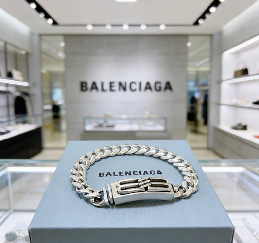 Geometric Emblem Bracelet in Polished Metal-Tone – Design 029 main product view