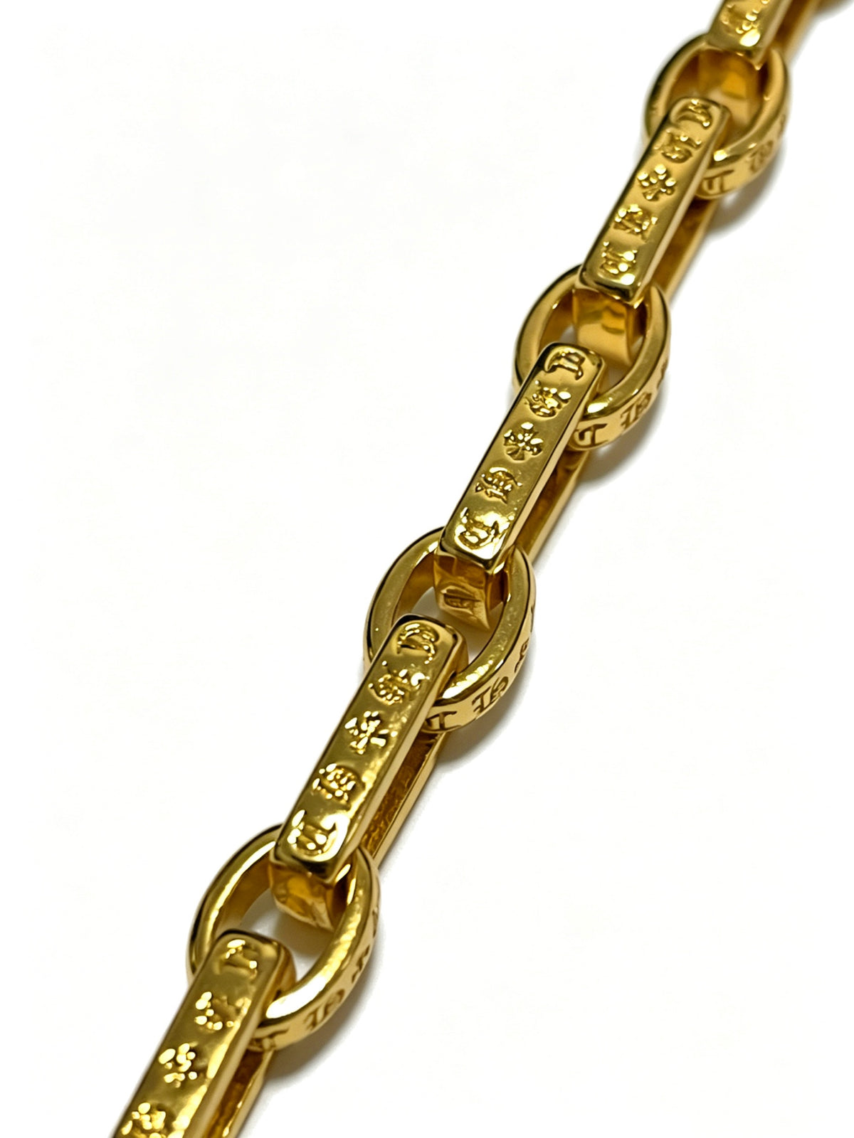 Signature Emblem Pendant Necklace in Polished Metal-Tone – Design 021 close-up detail