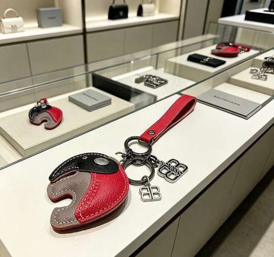 Key Jewelry Accessory in Polished Metal-Tone – Design 008 main product view